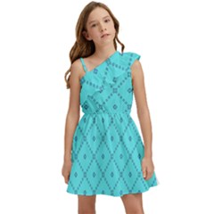 Pattern-background-texture Kids  One Shoulder Party Dress