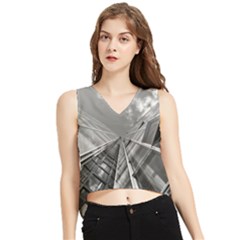 Architecture-skyscraper V-neck Cropped Tank Top by Ket1n9