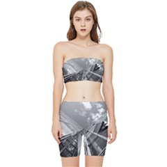 Architecture-skyscraper Stretch Shorts And Tube Top Set by Ket1n9