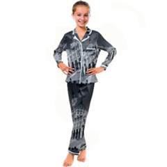 Architecture-parliament-landmark Kids  Satin Long Sleeve Pajamas Set by Ket1n9