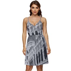 Architecture-parliament-landmark V-neck Pocket Summer Dress  by Ket1n9