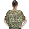 Aligator-skin Batwing Chiffon Blouse View2