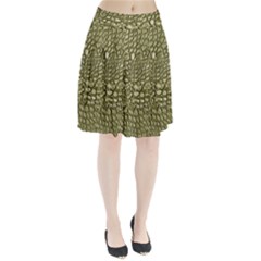 Aligator-skin Pleated Skirt by Ket1n9