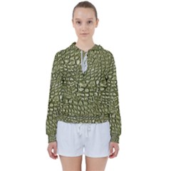 Aligator-skin Women s Tie Up Sweat by Ket1n9