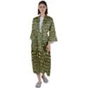 Aligator-skin Maxi Satin Kimono View1