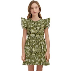 Aligator-skin Kids  Winged Sleeve Dress by Ket1n9