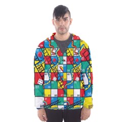 Snakes And Ladders Men s Hooded Windbreaker by Ket1n9