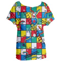 Snakes And Ladders Women s Oversized T-shirt by Ket1n9