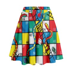 Snakes And Ladders High Waist Skirt by Ket1n9