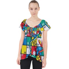 Snakes And Ladders Lace Front Dolly Top by Ket1n9