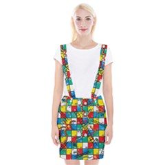 Snakes And Ladders Braces Suspender Skirt by Ket1n9