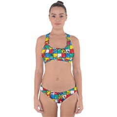 Snakes And Ladders Cross Back Hipster Bikini Set by Ket1n9