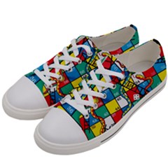 Snakes And Ladders Men s Low Top Canvas Sneakers by Ket1n9