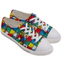 Snakes And Ladders Men s Low Top Canvas Sneakers View3