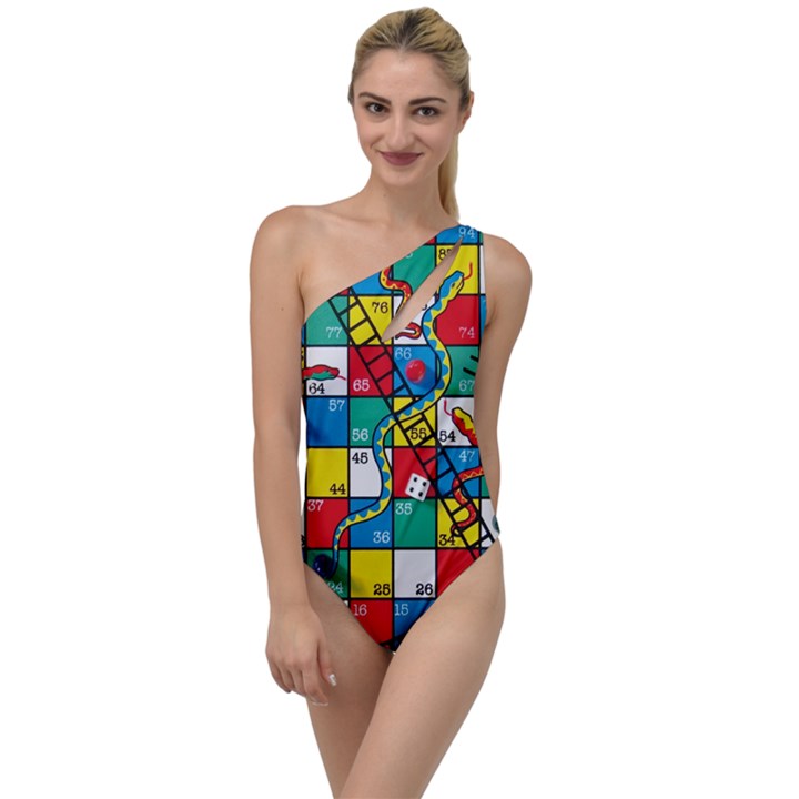 Snakes And Ladders To One Side Swimsuit