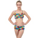 Snakes And Ladders Layered Top Bikini Set View1