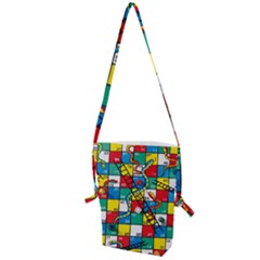 Snakes And Ladders Folding Shoulder Bag by Ket1n9