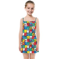 Snakes And Ladders Kids  Summer Sun Dress by Ket1n9