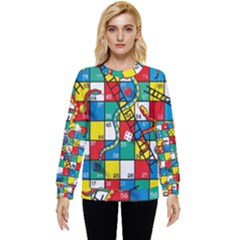 Snakes And Ladders Hidden Pocket Sweatshirt by Ket1n9