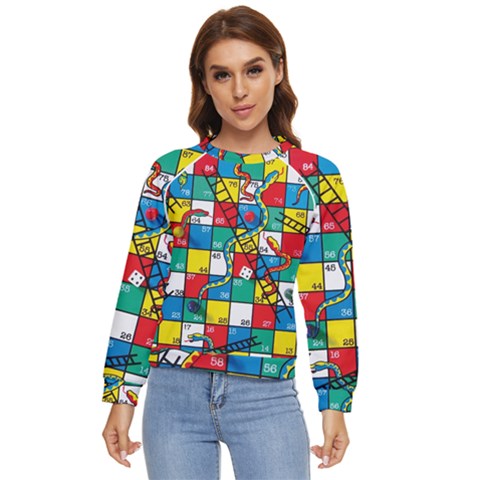 Snakes And Ladders Women s Long Sleeve Raglan T-shirt by Ket1n9