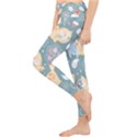 Cute Cat Background Pattern Lightweight Velour Classic Yoga Leggings View3