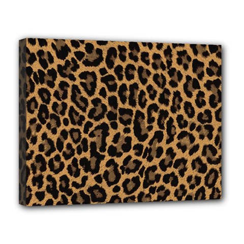 Tiger Skin Art Pattern Canvas 14  X 11  (stretched) by Ket1n9