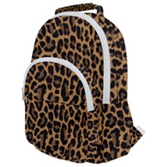 Tiger Skin Art Pattern Rounded Multi Pocket Backpack by Ket1n9