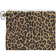 Tiger Skin Art Pattern Canvas Cosmetic Bag (xxxl) by Ket1n9