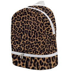 Tiger Skin Art Pattern Zip Bottom Backpack by Ket1n9