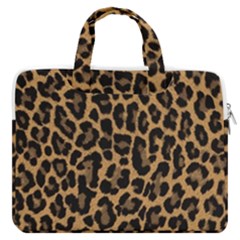 Tiger Skin Art Pattern Macbook Pro 13  Double Pocket Laptop Bag by Ket1n9