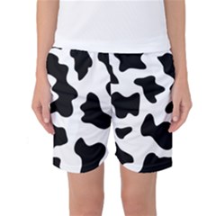 Animal-print-black-and-white-black Women s Basketball Shorts by Ket1n9