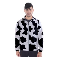 Animal-print-black-and-white-black Men s Windbreaker by Ket1n9