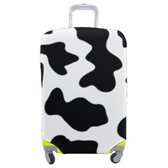 Animal-print-black-and-white-black Luggage Cover (medium) by Ket1n9