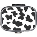 Animal-print-black-and-white-black Mini Square Pill Box View1