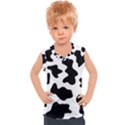 Animal-print-black-and-white-black Kids  Sport Tank Top View1