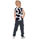 Animal-print-black-and-white-black Kids  Sport Tank Top View2