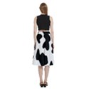 Animal-print-black-and-white-black A-Line Full Circle Midi Skirt With Pocket View4