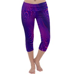 Abstract-fantastic-fractal-gradient Capri Yoga Leggings by Ket1n9