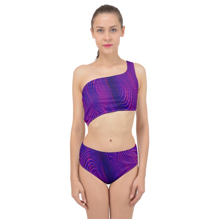 Abstract-fantastic-fractal-gradient Spliced Up Two Piece Swimsuit