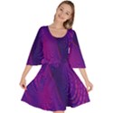 Abstract-fantastic-fractal-gradient Velour Kimono Dress View1