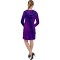 Abstract-fantastic-fractal-gradient Long Sleeve Hoodie Dress View2