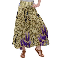 Traditional Art Batik Pattern Women s Satin Palazzo Pants by Ket1n9