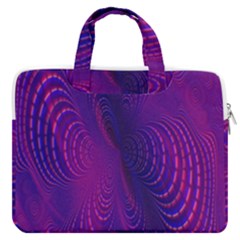 Abstract-fantastic-fractal-gradient Macbook Pro 13  Double Pocket Laptop Bag by Ket1n9