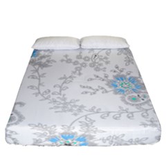 Traditional Art Batik Flower Pattern Fitted Sheet (california King Size) by Ket1n9