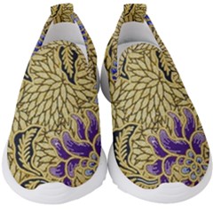 Traditional Art Batik Pattern Kids  Slip On Sneakers by Ket1n9