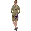 Traditional Art Batik Pattern Long Sleeve Hoodie Dress View2