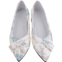 Traditional Art Batik Flower Pattern Women s Bow Heels by Ket1n9