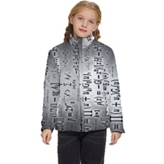 Science Formulas Kids  Puffer Bubble Jacket Coat by Ket1n9