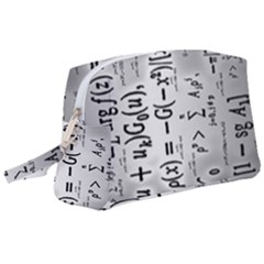 Science Formulas Wristlet Pouch Bag (large) by Ket1n9