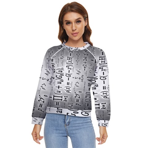 Science Formulas Women s Long Sleeve Raglan T-shirt by Ket1n9